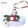 2020 New DIY Name Blessings Resin Face Mask Snowman Wearing Mask Family Christmas Gift Gift