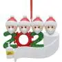 2020 New DIY Name Blessings Resin Face Mask Snowman Wearing Mask Family Christmas Gift Gift