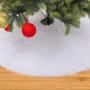 Christmas plush tree skirt Pure white long hair Christmas tree skirt 78 90 122, 152cm Christmas tree decoration tree skirt