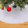 Christmas plush tree skirt Pure white long hair Christmas tree skirt 78 90 122, 152cm Christmas tree decoration tree skirt