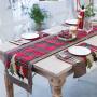 Nordic Christmas cotton twist lattice table runner creative new Christmas decoration restaurant table tablecloth tea table table runner