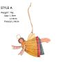 Christmas decoration creative wrought iron handmade painted angel girl pendant Christmas tree pendant accessories supplies