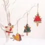 Christmas decoration creative wrought iron handmade painted angel girl pendant Christmas tree pendant accessories supplies