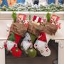 Christmas decoration knitted faceless big socks Christmas socks candy socks gift socks word Christmas tree pendant