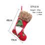 Christmas decoration knitted faceless big socks Christmas socks candy socks gift socks word Christmas tree pendant