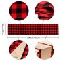 Double New Christmas Decorations Plaid Cloth Table Banner Holiday Home Decoration Red and Black Tablecloth Tablecloth Mat