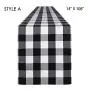 Double New Christmas Decorations Plaid Cloth Table Banner Holiday Home Decoration Red and Black Tablecloth Tablecloth Mat