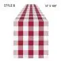 Double New Christmas Decorations Plaid Cloth Table Banner Holiday Home Decoration Red and Black Tablecloth Tablecloth Mat