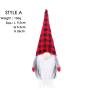 New plaid Christmas faceless doll doll Nordic style Rudolph forest old man decoration ornaments