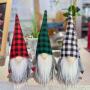 New plaid Christmas faceless doll doll Nordic style Rudolph forest old man decoration ornaments