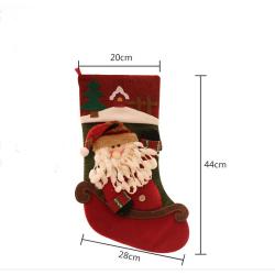 2020 New Christmas Socks Gift Bag Christmas Tree Decoration Pendant Christmas Gift Supplies Santa Socks