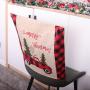 Christmas decoration seat cover car dining table chair household seat cover Christmas chair cover linen handicraft Christmas decoration seat cover car dining table chair household seat cover Christmas chair cover linen handicraft