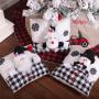 Christmas Pillow Black and White Santa Snowman Pillow Creative Cartoon Christmas Pillow Home Decor Christmas Pillow Black and White Santa Snowman Pillow Creative Cartoon Christmas Pillow Home Decor