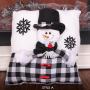 Christmas Pillow Black and White Santa Snowman Pillow Creative Cartoon Christmas Pillow Home Decor Christmas Pillow Black and White Santa Snowman Pillow Creative Cartoon Christmas Pillow Home Decor