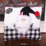 Christmas Pillow Black and White Santa Snowman Pillow Creative Cartoon Christmas Pillow Home Decor Christmas Pillow Black and White Santa Snowman Pillow Creative Cartoon Christmas Pillow Home Decor