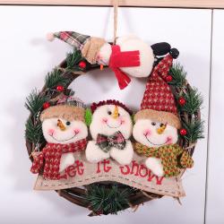 Christmas decorations, Christmas decorations, wreaths, dolls, vine rings, Christmas tree pendants, window dressing props, wreaths