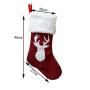 2020 Christmas socks gift bag kenaf elk embroidery Christmas socks Christmas gifts Christmas pendants