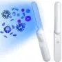 UV Light Sanitizer Wand, Portable UVC Light Disinfector Lamp Chargeable Foldable for Home Hotel Travel Car Kills 99% of Germs Viruses & Bacteria, white