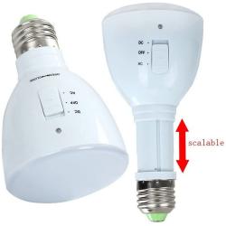 LED Lamp Rechargeable Bulb with Remote Control Flashlight with Batteries Included Emergency (bulb and controller)