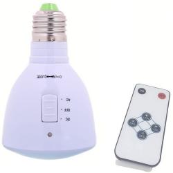 LED Lamp Rechargeable Bulb with Remote Control Flashlight with Batteries Included Emergency (bulb and controller)