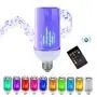 Bluetooth Light Bulb Speaker | 8-Watts New GEN-Flow LED RGB Color Changing Music Lamp | Superior Stereo Sound, Upside-Down Mode | Updated Remote Control