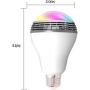 LED Smart Light Bulb with Bluetooth Speaker and APP Control RGB Multi Color Changing Dimmable 