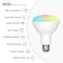 Lighting LED+ Color BR30 Indoor LED Light Bulb with Remote Control, Link up to 10 Units 65-Watt Replacement, Full Spectrum