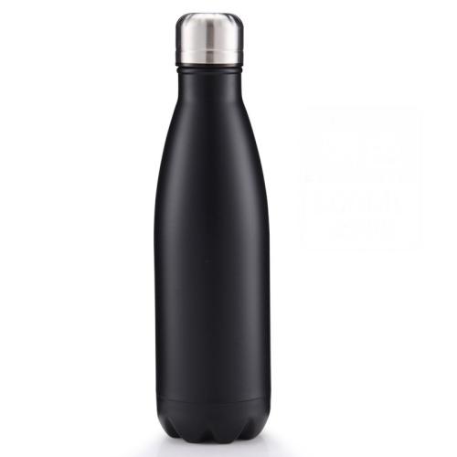 Wegner Vacuum Insulated Stainless Steel Water Bottle | Leak-proof Double Walled Cola Shape Sports Water Bottle | No Sweating, Keeps Your Drink Cold 24 hours or Hot 12 hours | 17 Oz