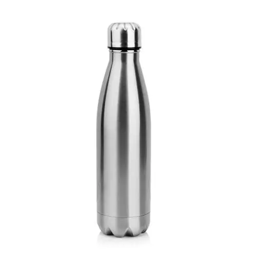 Wegner Vacuum Insulated Stainless Steel Water Bottle | Leak-proof Double Walled Cola Shape Sports Water Bottle | No Sweating, Keeps Your Drink Cold 24 hours or Hot 12 hours | 17 Oz
