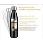 Wegner Vacuum Insulated Stainless Steel Water Bottle | Leak-proof Double Walled Cola Shape Sports Water Bottle | No Sweating, Keeps Your Drink Cold 24 hours or Hot 12 hours | 17 Oz