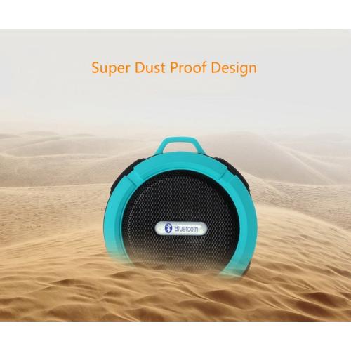 Bluetooth Sports Audio Speaker, Wireless Portable Audio Super Portable Speaker,Wireless Shower Speaker with Waterproof,5W Driver, Suction Cup, Buit-in Mic, Hands-Free Speakerphone