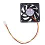 PC Case Fan, Master Cooler 70 Fan Black "127015, 70mm 15mm, 4000RPM", Rifle Bearing 3 pin PC Cooling Fan Low Noise Case Fan