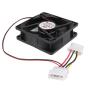 PC Case Fan, Master Cooler 80 Fan Black "128025, 80mm 25mm, 4500RPM", Rifle Bearing Power socket 4 pin PC Cooling Fan Low Noise Case Fan