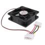 PC Case Fan, Master Cooler 120 Fan Black "12025, 120mm 25mm, 1800RPM", Rifle Bearing Power Socket 4 pin PC Cooling Fan Low Noise Case Fan