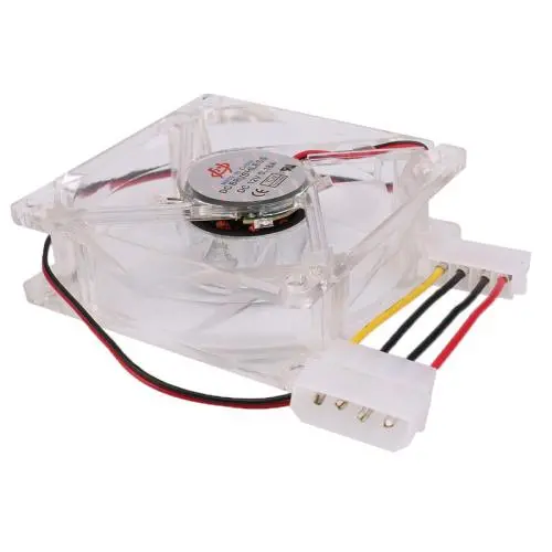 PC Case Fan, Air Series 128025 Colorful LED 80mm 2500rpm Quiet Edition High Airflow LED Fan, Power Socket 4 Pin PC Case Fan,  Super Low Noise Fan