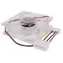 PC Case Fan, Air Series 128025 Colorful LED 80mm 2500rpm Quiet Edition High Airflow LED Fan, Power Socket 4 Pin PC Case Fan,  Super Low Noise Fan