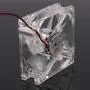 PC Case Fan, Air Series 128025 Colorful LED 80mm 2500rpm Quiet Edition High Airflow LED Fan, Power Socket 4 Pin PC Case Fan,  Super Low Noise Fan