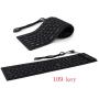Wegner Foldable Silicone 109 Keys Keyboard USB Wired Waterproof Rollup Keyboard for PC Notebook Laptop