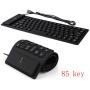 Wegner Foldable Silicone 85 Keys Keyboard USB Wired Waterproof Rollup Keyboard for PC Notebook Laptop