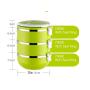 Stainless Steel Round Lunch Box, Insulated Lunch Bag, Lock Container Bag, Spoon and Fork Set, Food Storage Boxes for work and school,3-Tier Insulation Storage Boxes with Lunch Box Bag, 