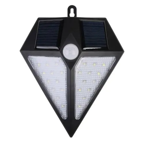  LED Solar Lights Diamond with 24 Bright Nodes,Wireless Weatherproof Security Solar Light Motion Sensor Lamp and 3 Intelligent Modes Designed by Wegner