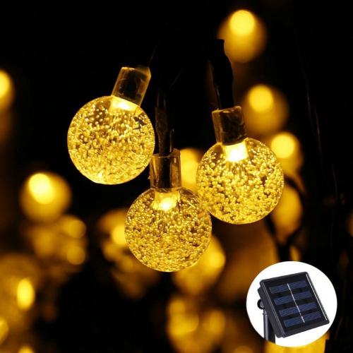 Colorful Globe Solar String Lights, 19.7ft 20 LED Fairy Lights, Wegner Designed Gift Outdoor Solar Lights for Home, Garden, Patio, Lawn, Party and Holiday Decoration