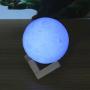 Lunar Night Light, 3D Moon LED Lamp, USB Charging Night Light, Sound Control Colorful Light, Diameter 3.9 Inch, 3D printing Moon Light