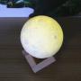 Lunar Night Light, 3D Moon LED Lamp, USB Charging Night Light, Sound Control Colorful Light, Diameter 3.9 Inch, 3D printing Moon Light