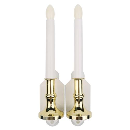 2 Pack Solar LED Candle Lights Flameless Candles, Battery Operated Candles Set  Battery Candles Dancing Flame With Remote Timer By Wegner