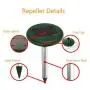 Solar Mole Repeller, Solar Sonic Rodent Repeller for Garden, Farm, Orchards, Repel Mole Gopher, Waterproof Design, Solar Power Drived, 