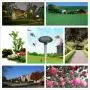 Solar Mole Repeller, Solar Sonic Rodent Repeller for Garden, Farm, Orchards, Repel Mole Gopher, Waterproof Design, Solar Power Drived, 