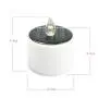 6 Pieces Flicker Solar LED Light Candles Warm White Flameless Electronic Solar LED Lamp Nightlight Plastic Solar Energy Candle for Outdoor Camping Emergency