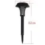 Solar Mosquito Zapper, LED Mosquito Killer Bug Zapper Electronic Insect Worm Killer LED Solar Outdoor Garden Lawn Camping Lamp Whole Night Protector 2 in 1 Zapper and Light