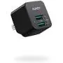 AUKEY USB Wall Charger with Foldable Plug, Ultra Compact USB Charger Dual USB Port 2.4A Output for iPhone 11 Pro Max, iPad Pro, AirPods Pro, Samsung and More